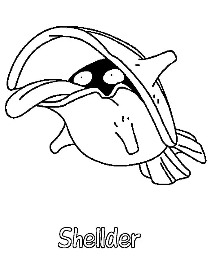 Printable Shellder Pokemon