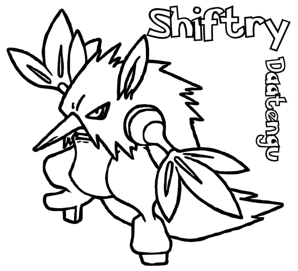 Druckbare Shiftry-Pokémon