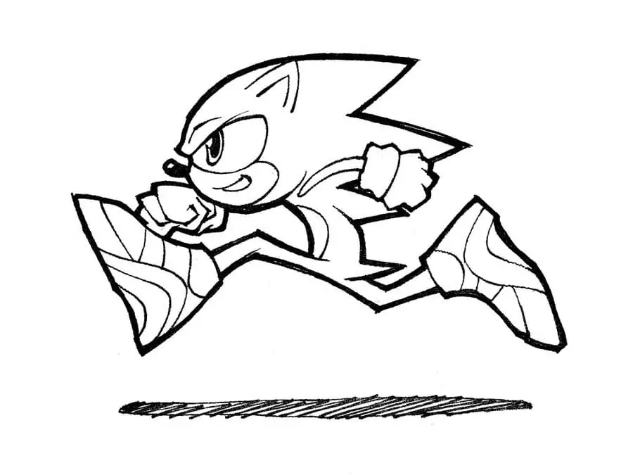 Druckbare Sonic Runs
