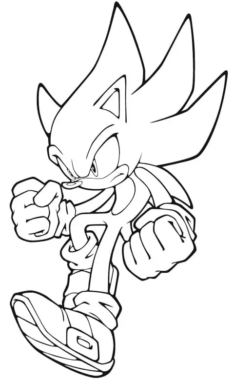 Druckbarer Sonic