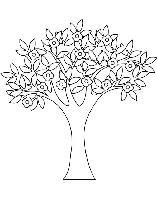Printable Spring Tree