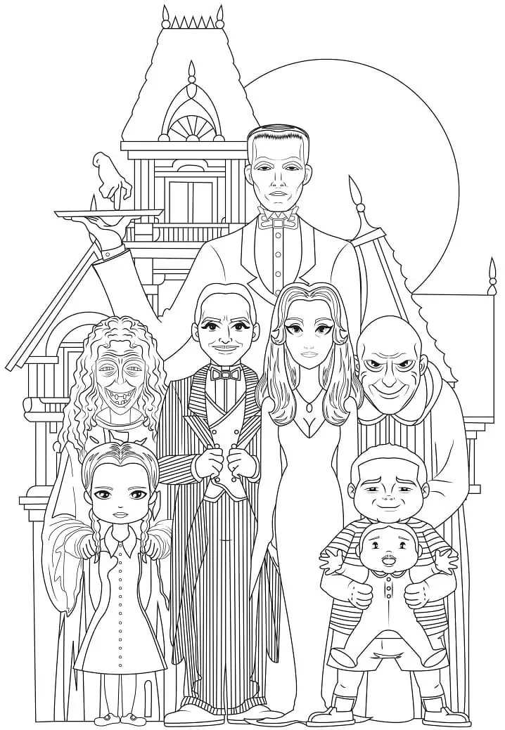 Printable The Addams Family