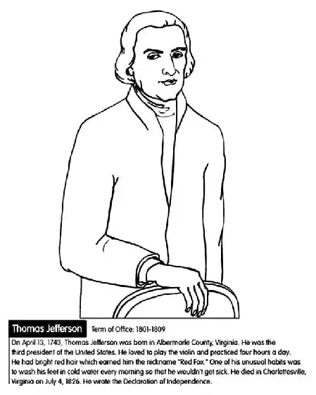 Printable Thomas Jefferson