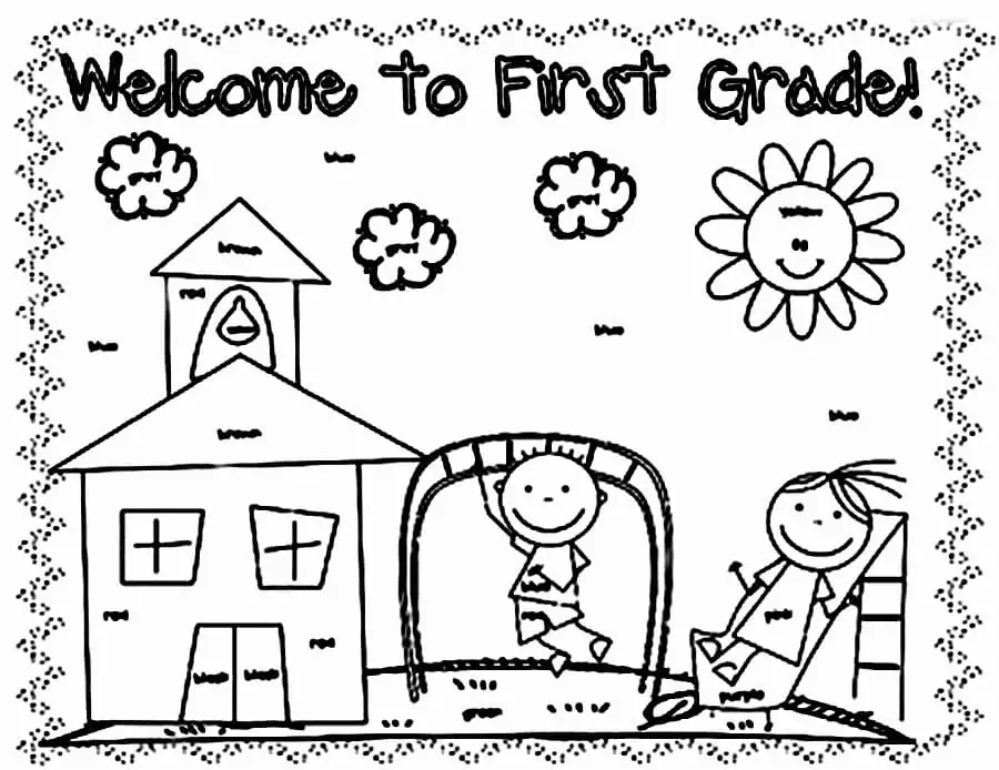 Printable Welcome to First Grade