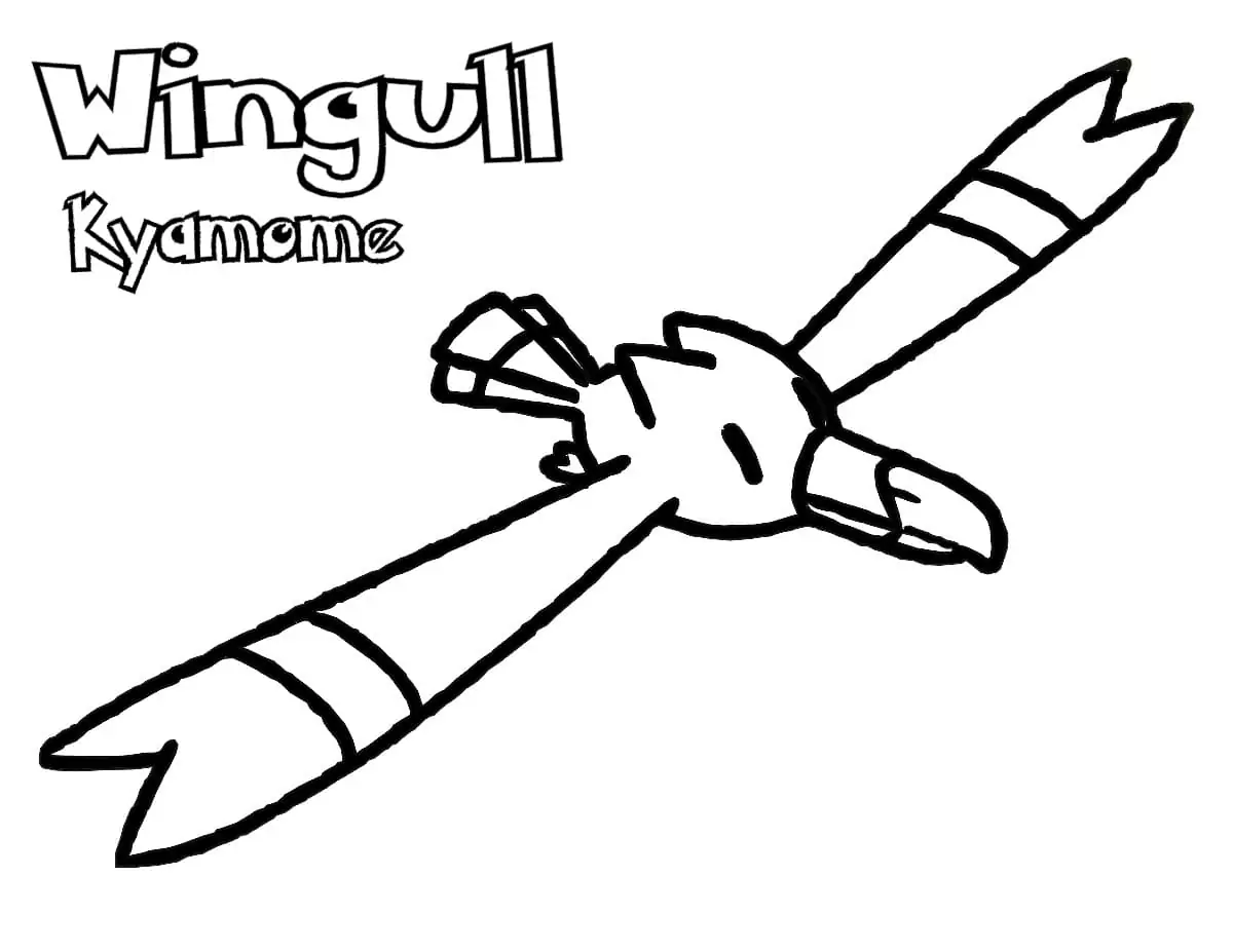 Druckbare Wingull-Pokemon