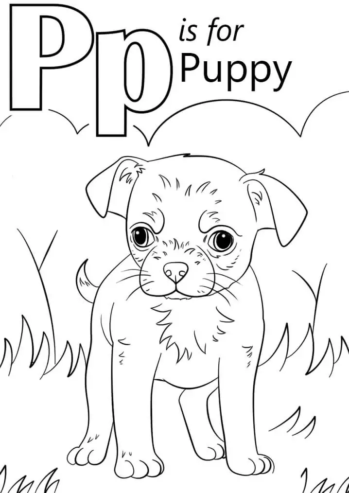 Puppy Letter P