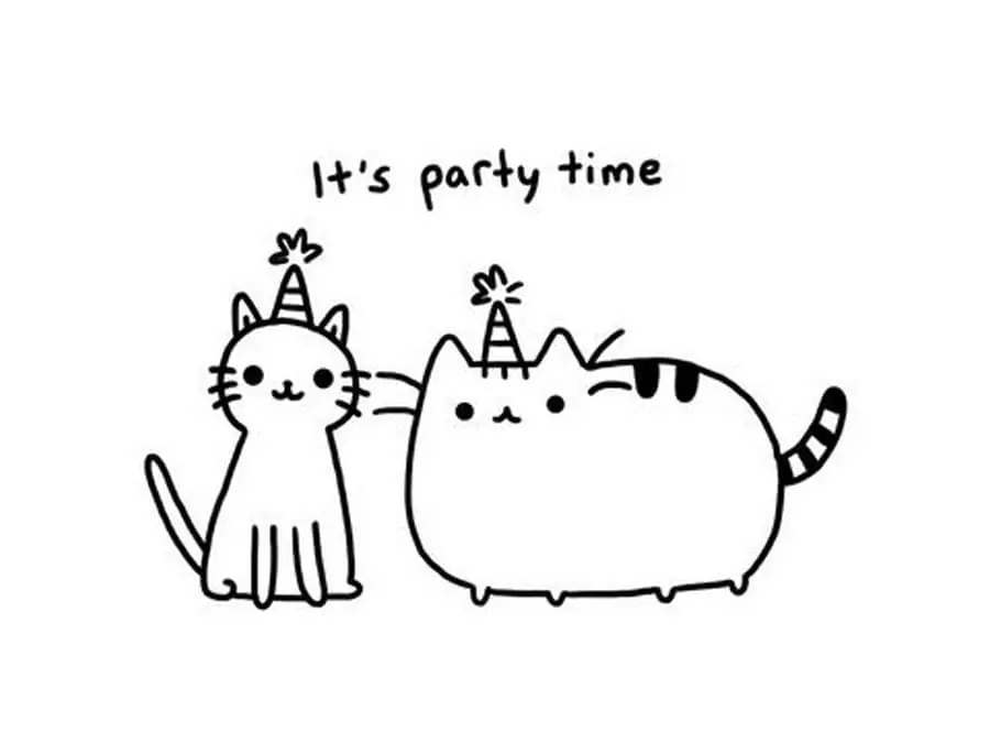 Pusheen Party Time