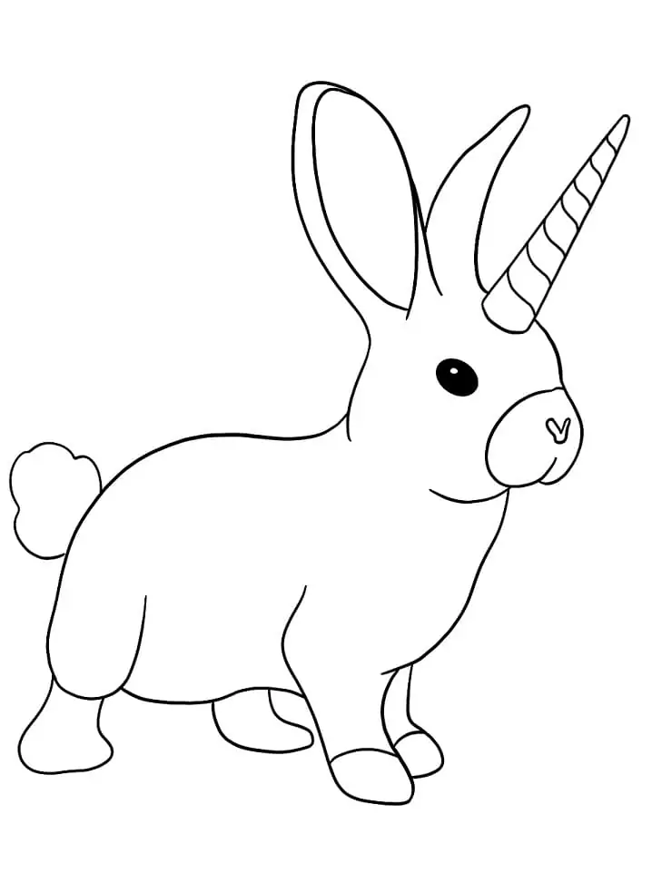 Kaninchen mit Horn