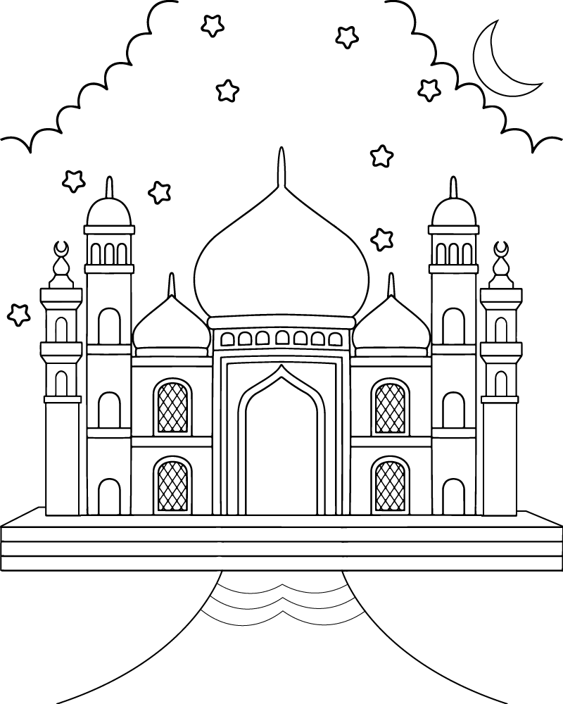 Ramadan coloring page-02