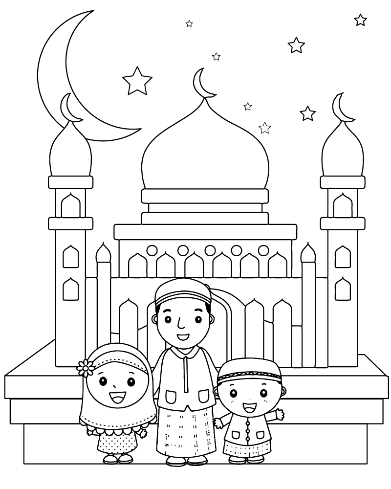 Ramadan coloring page-05
