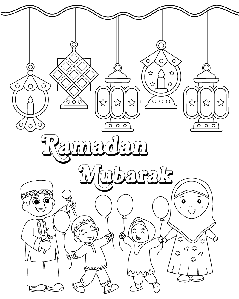 Ramadan coloring page-09