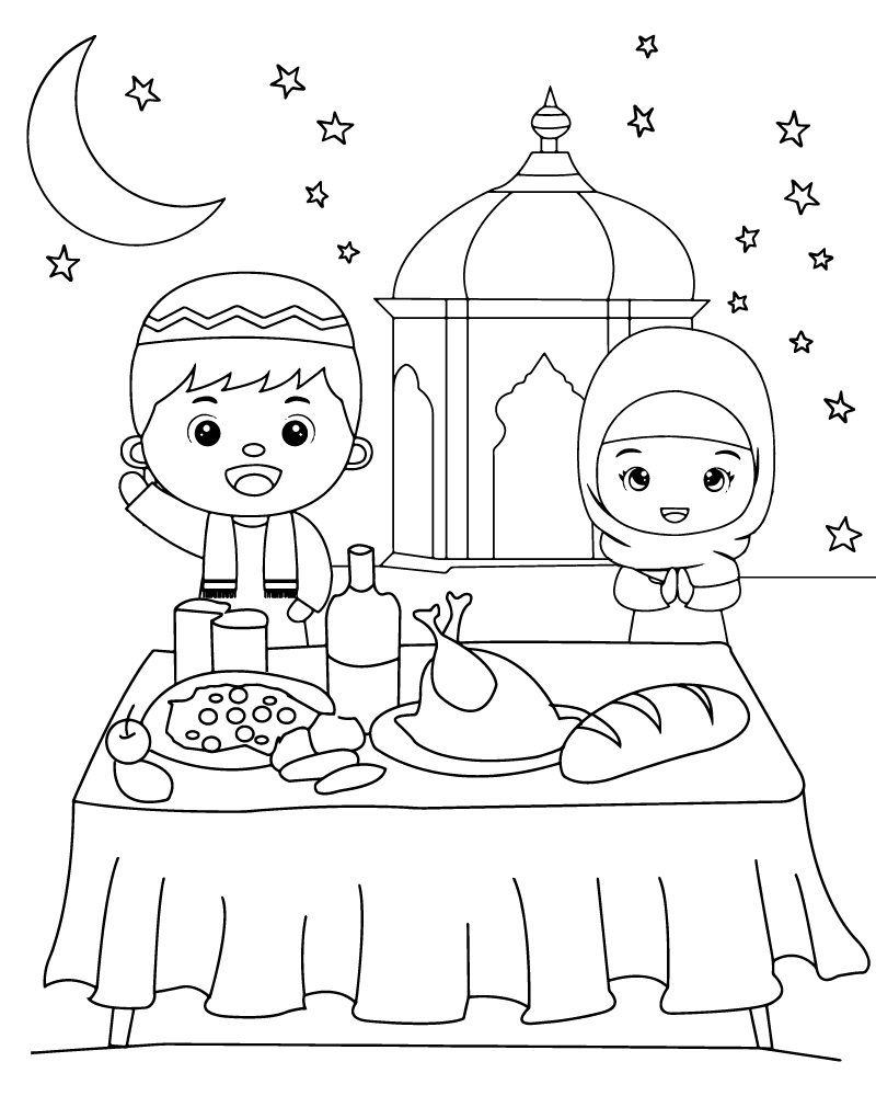Ramadan coloring page-10