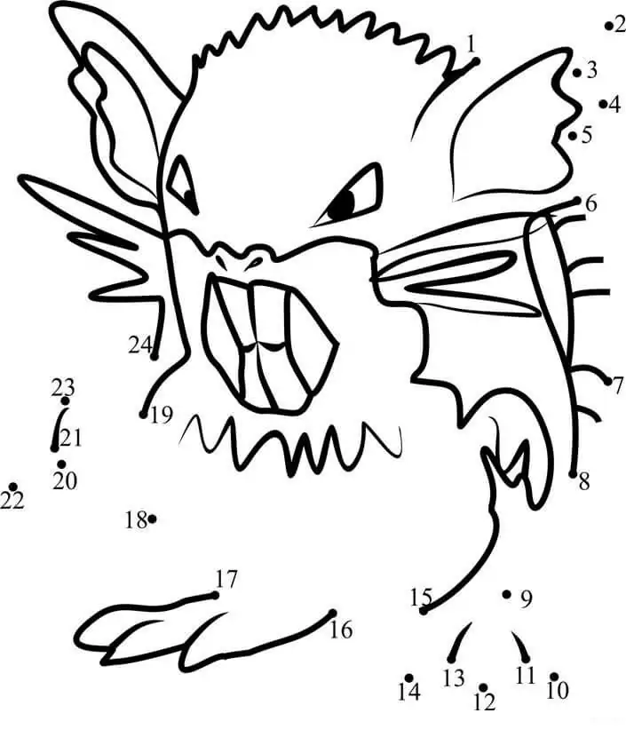 Raticate Dot To Dot