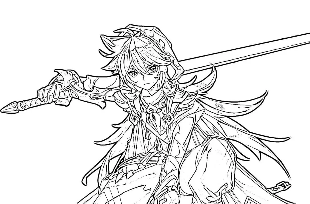 Genshin Impact - Coloring Pages