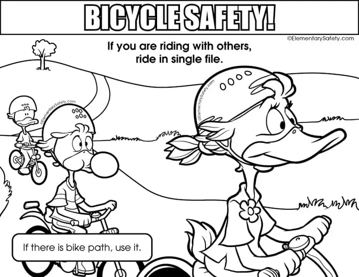 Ride Single File Bicycle Safety