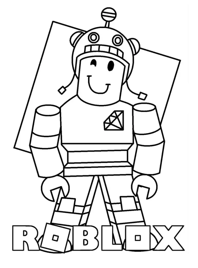 Builderman Roblox Coloring Page - Free Printable Coloring Pages for Kids