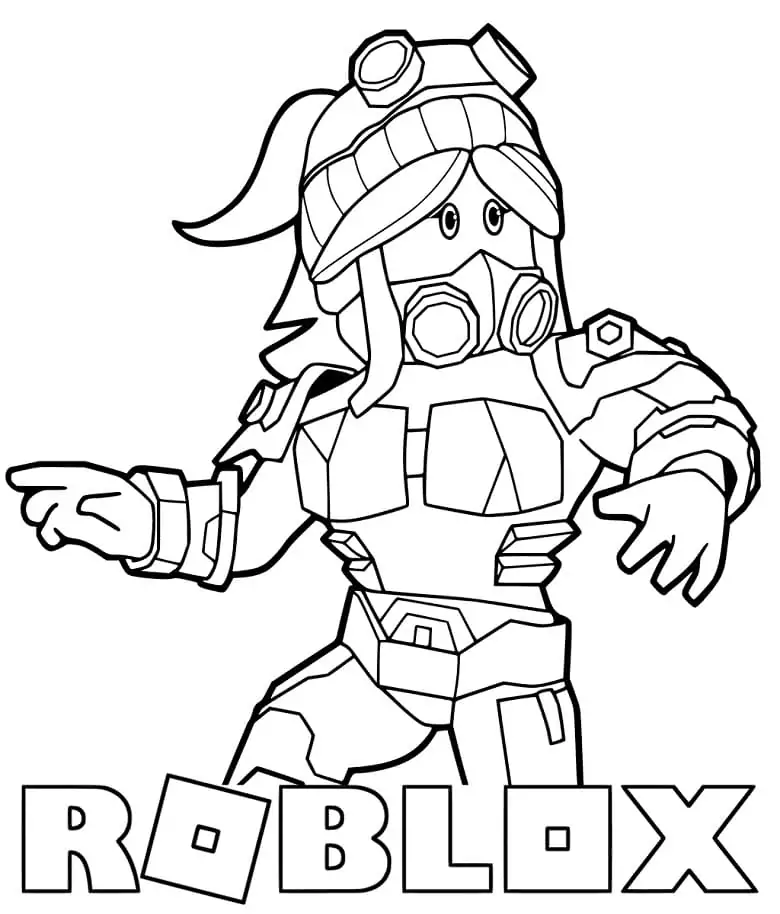 Builderman Roblox Coloring Page - Free Printable Coloring Pages for Kids