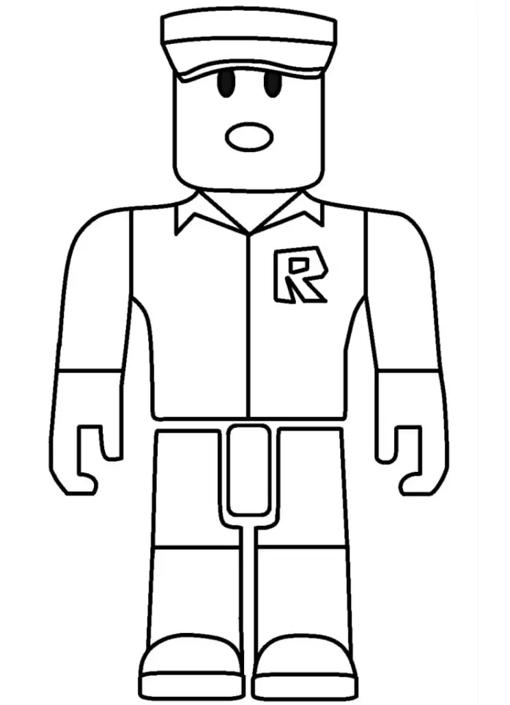 Roblox Free Coloring Page - Free Printable Coloring Pages for Kids