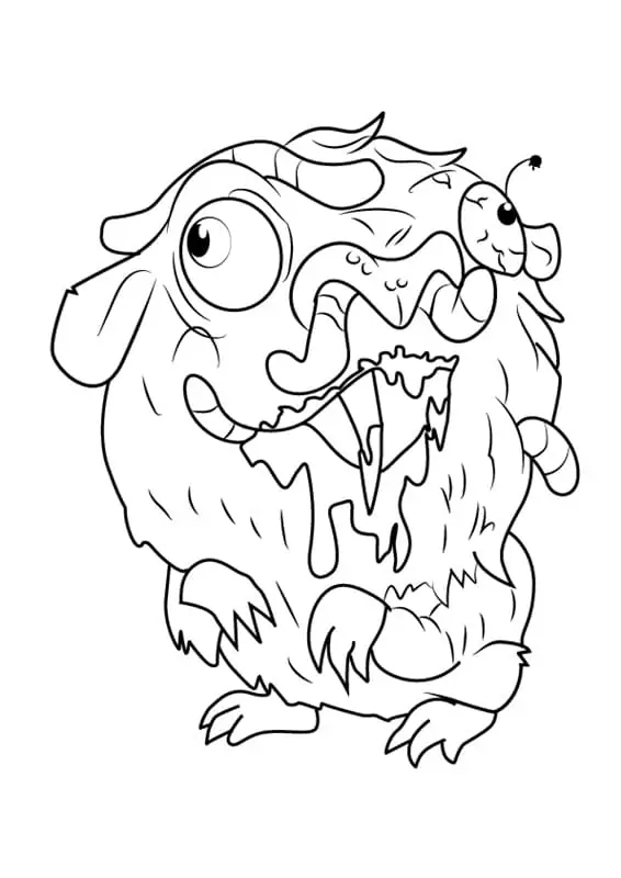 Horrid Hamster Coloring Page - Free Printable Coloring Pages for Kids