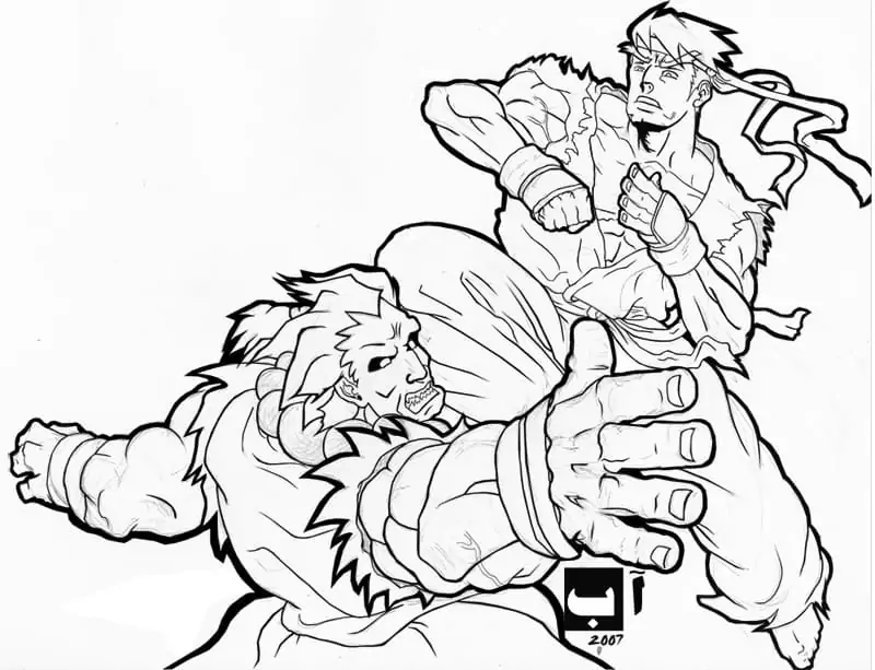 Ryu in a Fight
