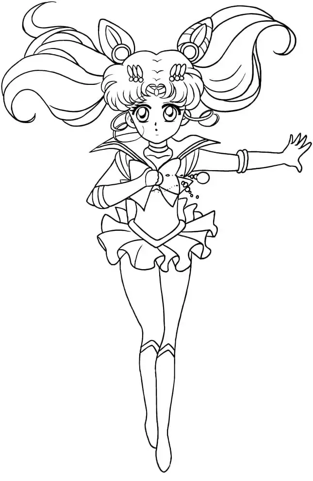 Sailor Chibiusa Crystal Coloring Page - Free Printable Coloring Pages ...