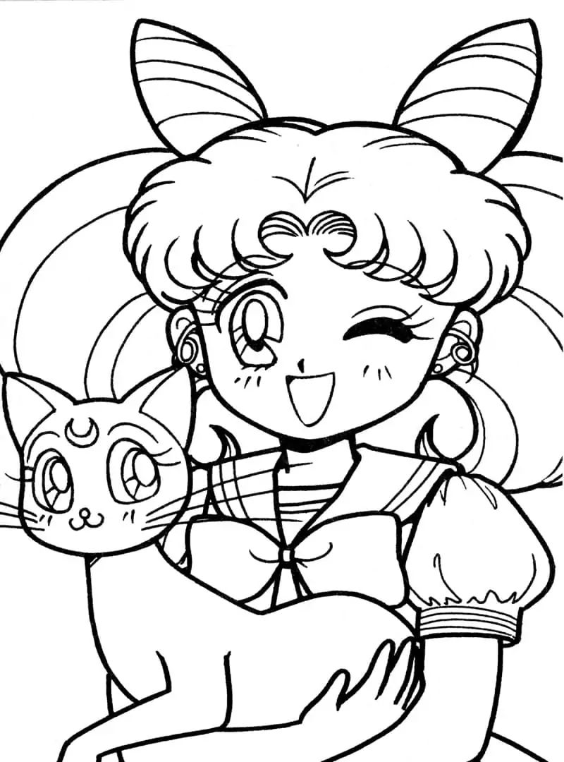 Sailor Chibiusa is Smiling