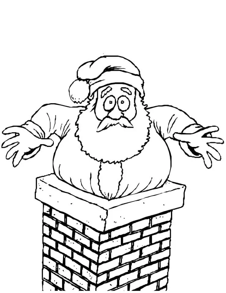 Santa Stuck in the Chimney
