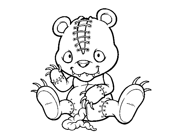 Scary Tattered Teddy