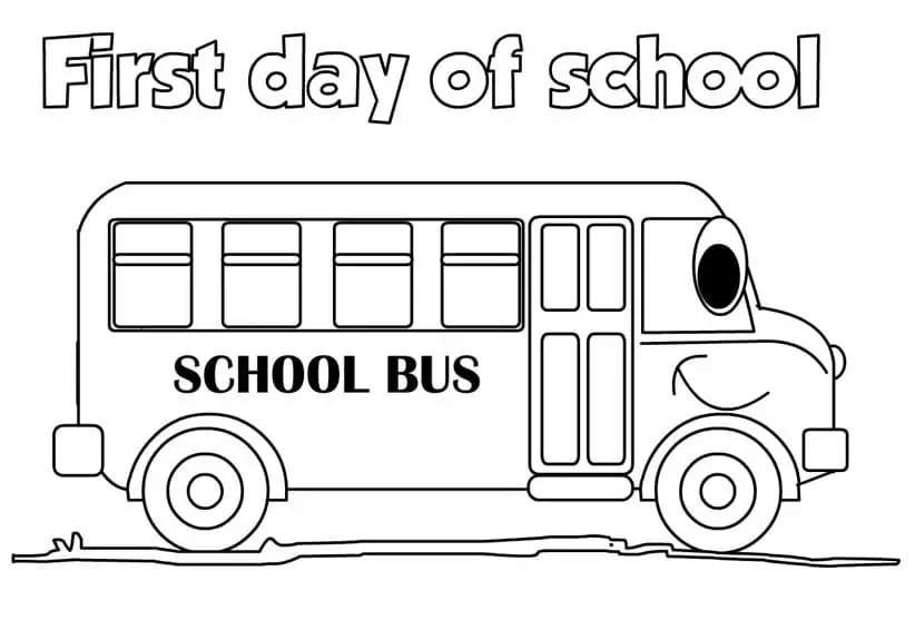 School Bus First Day of School