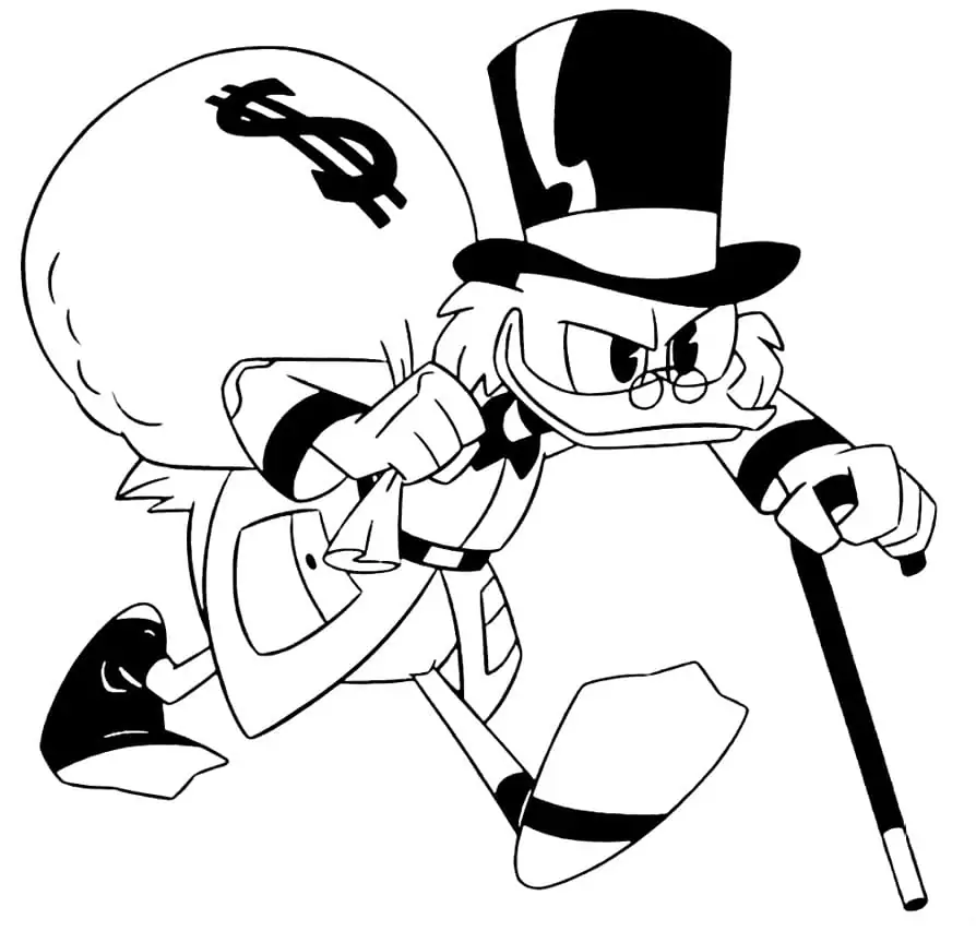 Scrooge McDuck with Money Bag