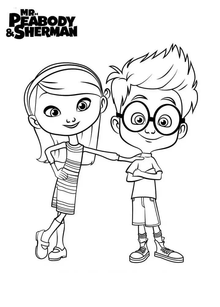 Sherman and Penny from Mr. Peabody and Sherman