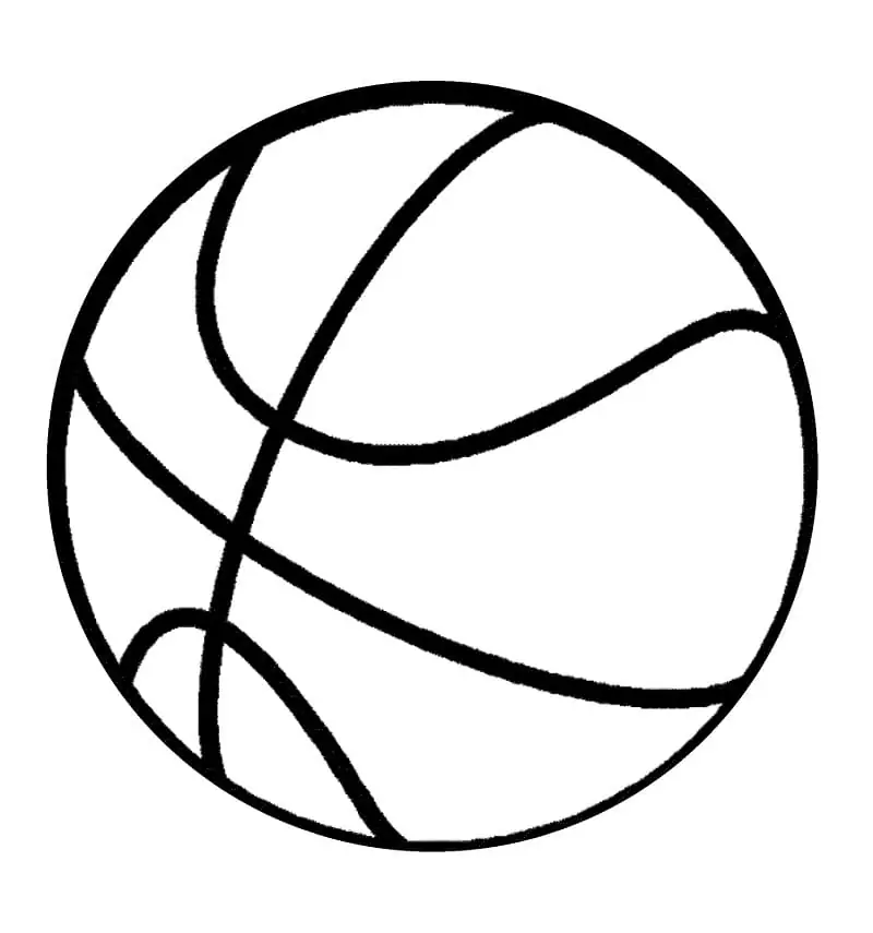 Simple Basketball Ball