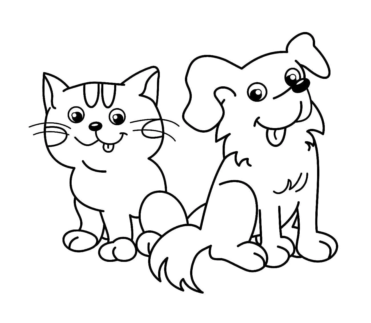 Simple Cat and Dog