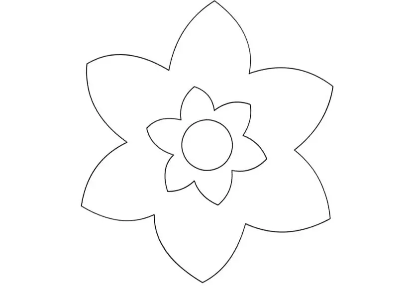 Simple Flower for Preschoolers