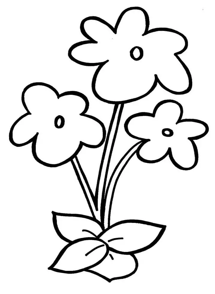 Simple Flowers for Preschoolers