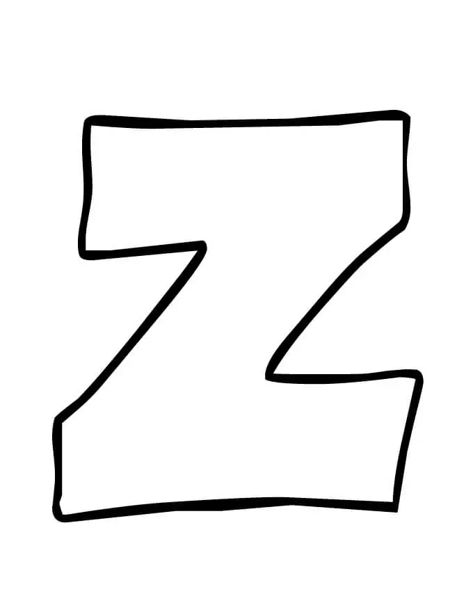 Einfacher Buchstabe Z