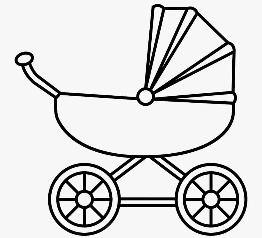 Einfacher Kinderwagen
