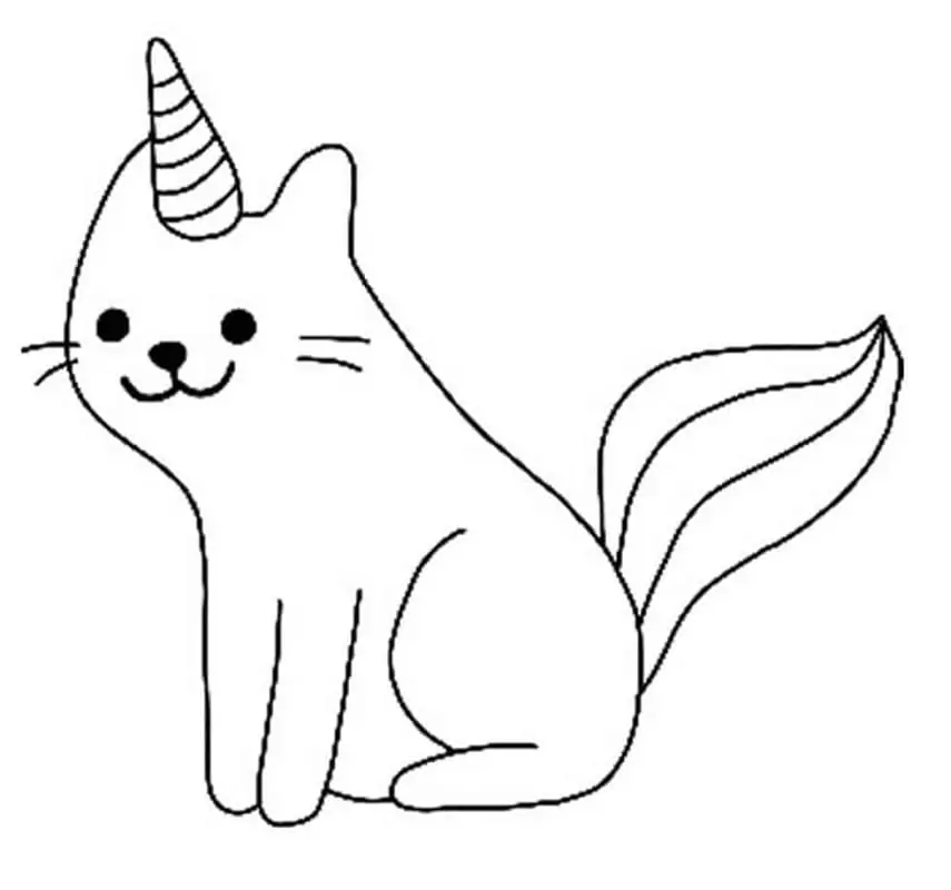 Simple Unicorn Cat