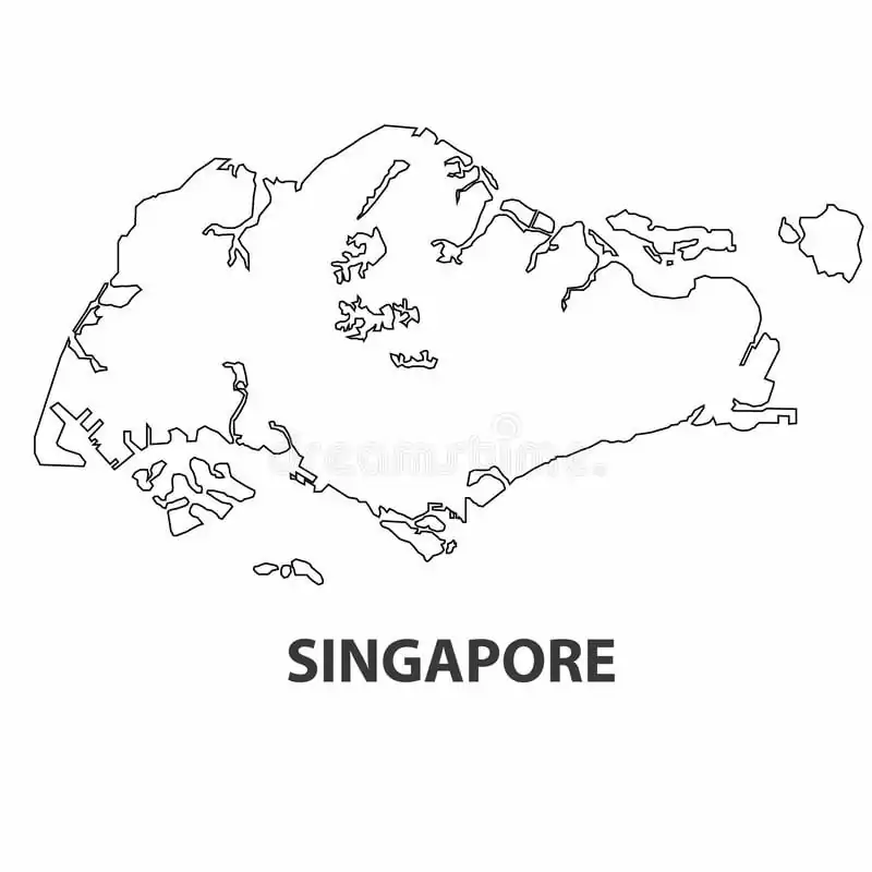 Karte von Singapur