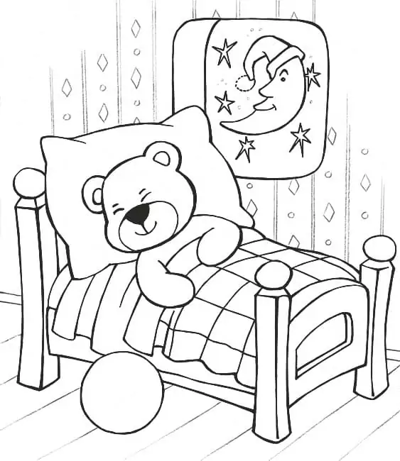 Schlafender Teddybär