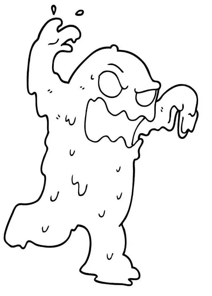 Lovely Slime coloring page