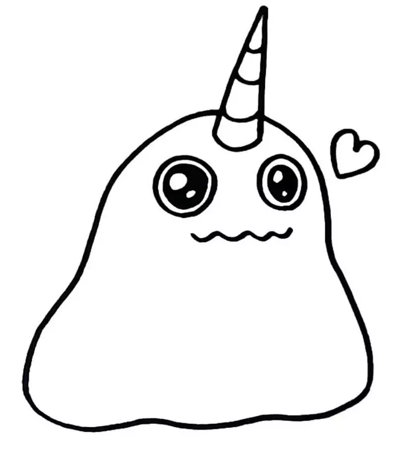 Lovely Slime coloring page