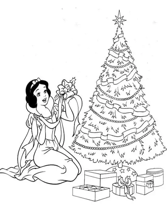 Snow White and Christmas Tree