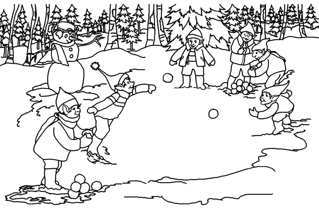 Snowball Fight with Elves