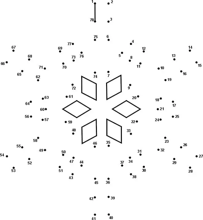 Snowflake Connect The Dots Christmas