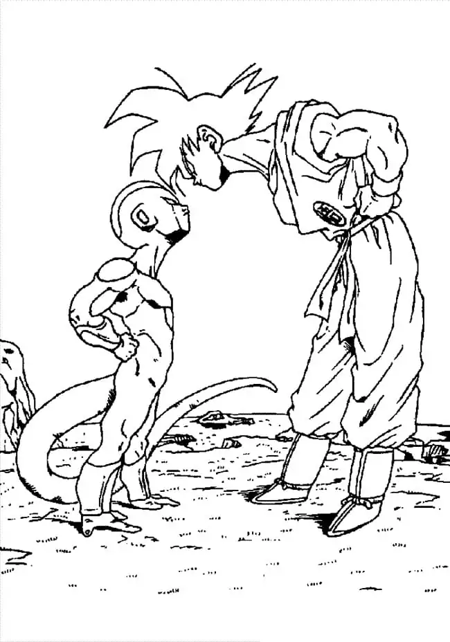 Son Goku and Frieza