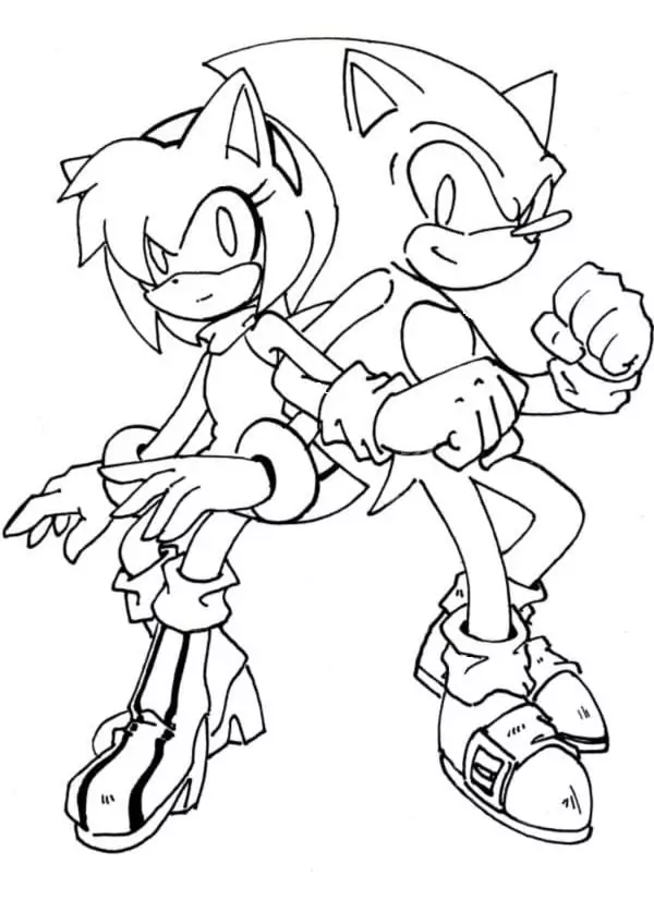 Sonic with Amy Rose