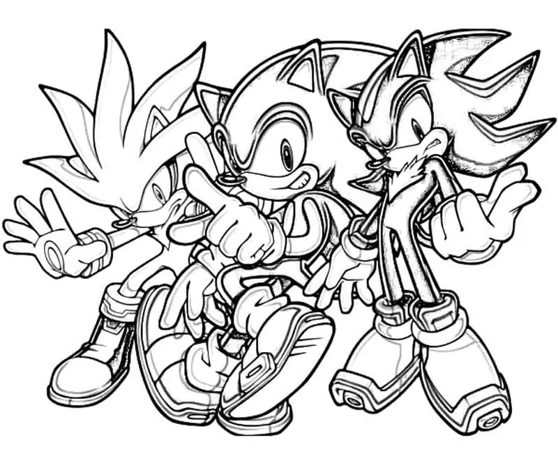 Sonic mit Freunden