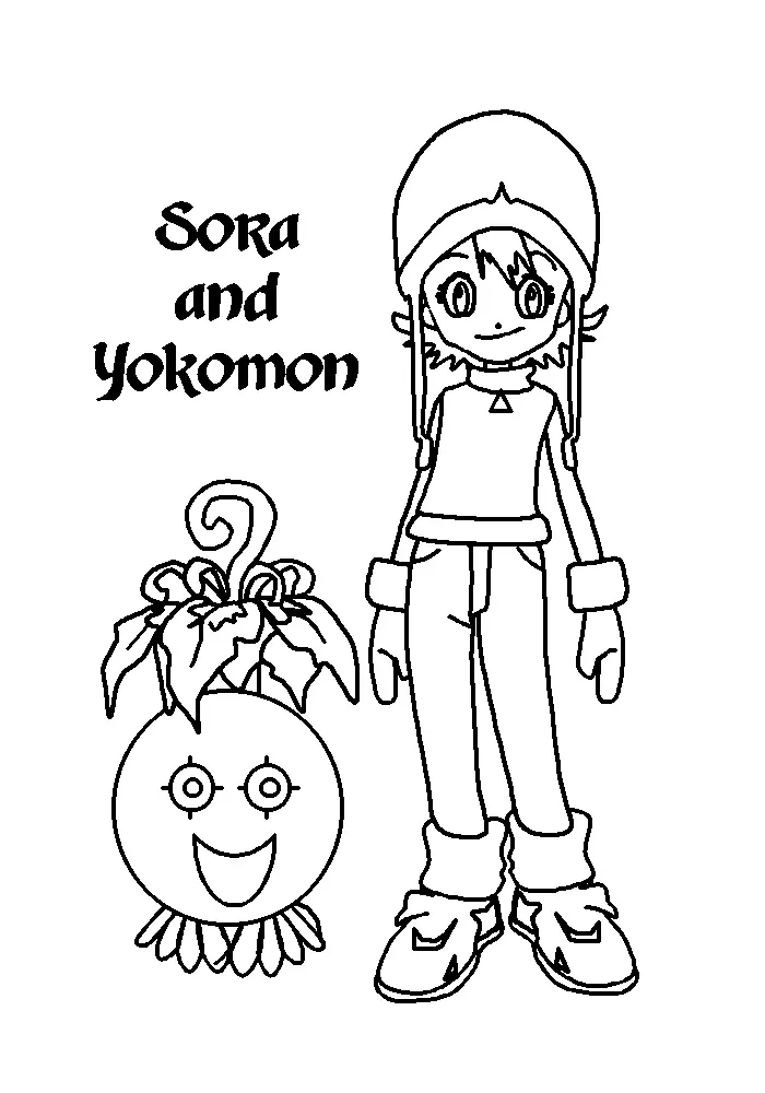 Sora and Yokomon