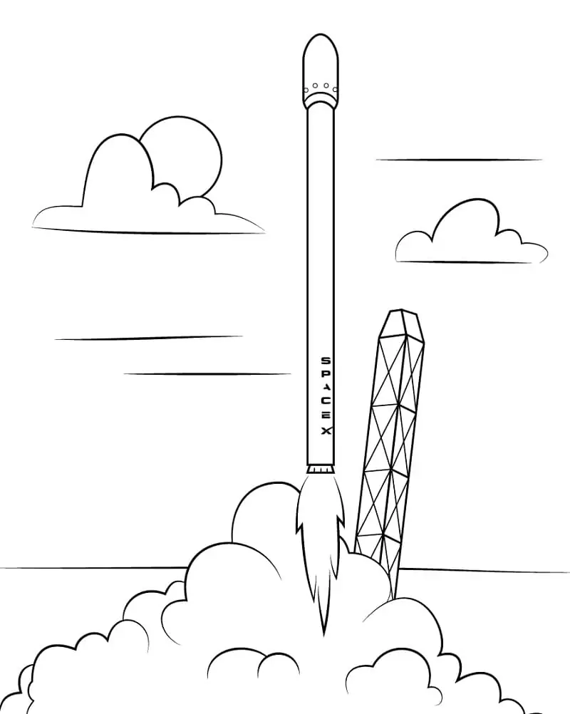 Spacex Falcon 9 Raketenstart
